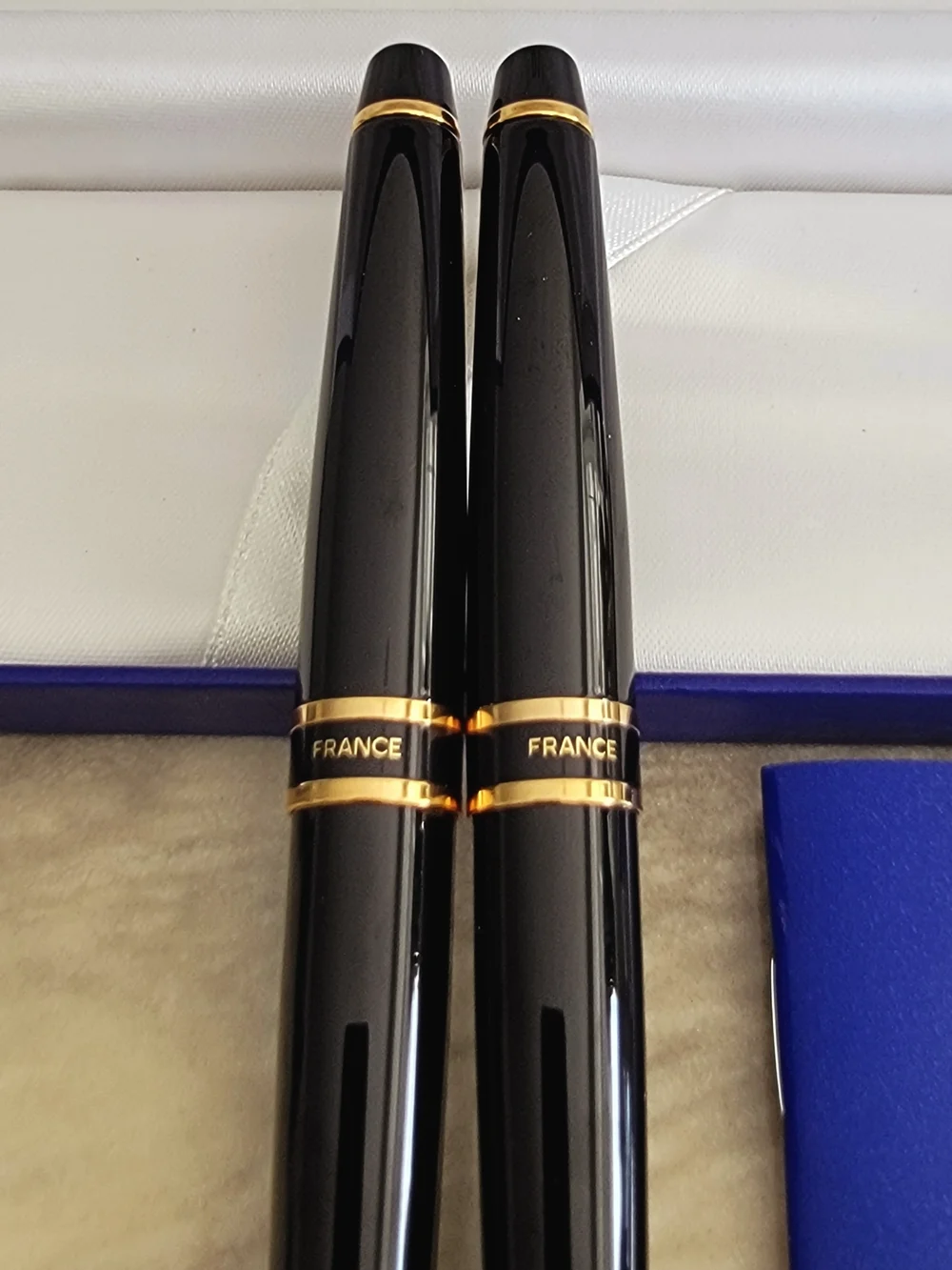 Waterman Paris Ballpoint Pen & Mechanical Pencil Set Black/Golden